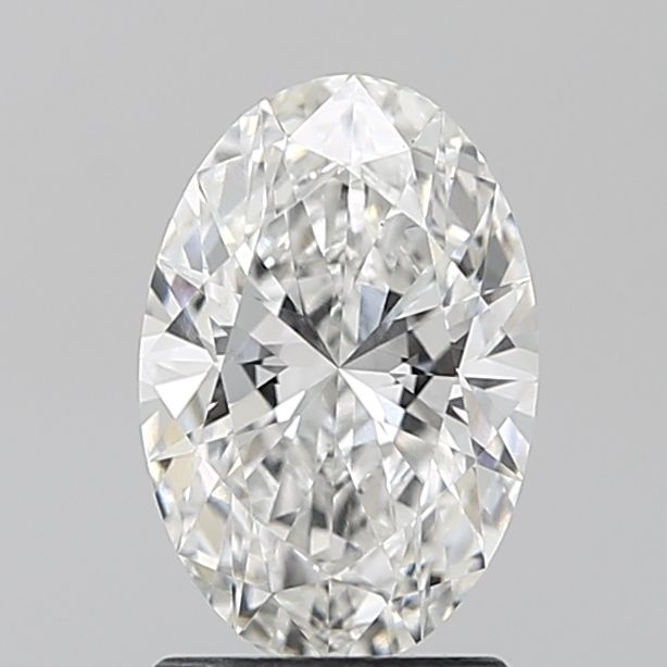 1.57 Carat Oval Lab Diamond with  Cut Diamond in 14KT  view 1
