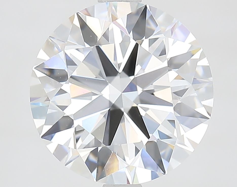 3.02 Carat Round Lab Diamond with  Cut Diamond in 14KT  view 1
