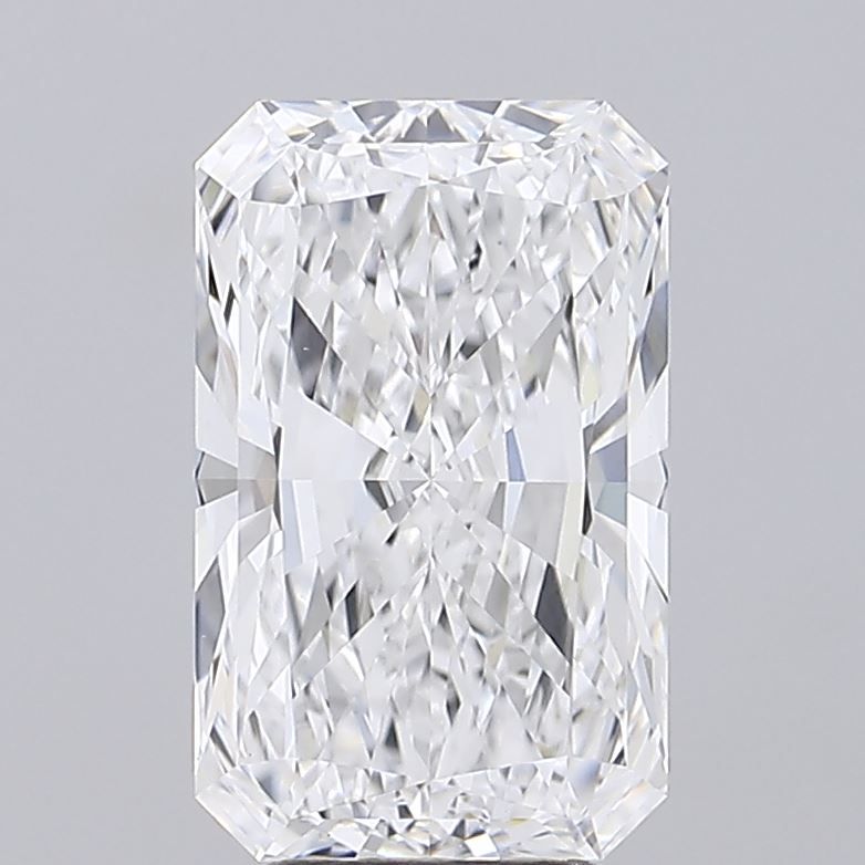 4.15 Carat Radiant Lab Diamond with  Cut Diamond in 14KT  view 1

