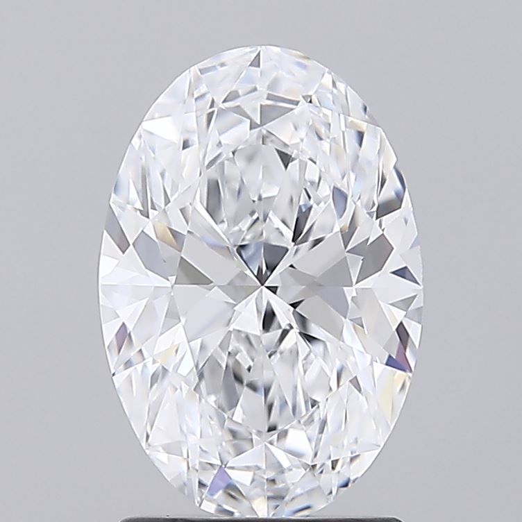 1.88 Carat Oval Lab Diamond with  Cut Diamond in 14KT  view 1
