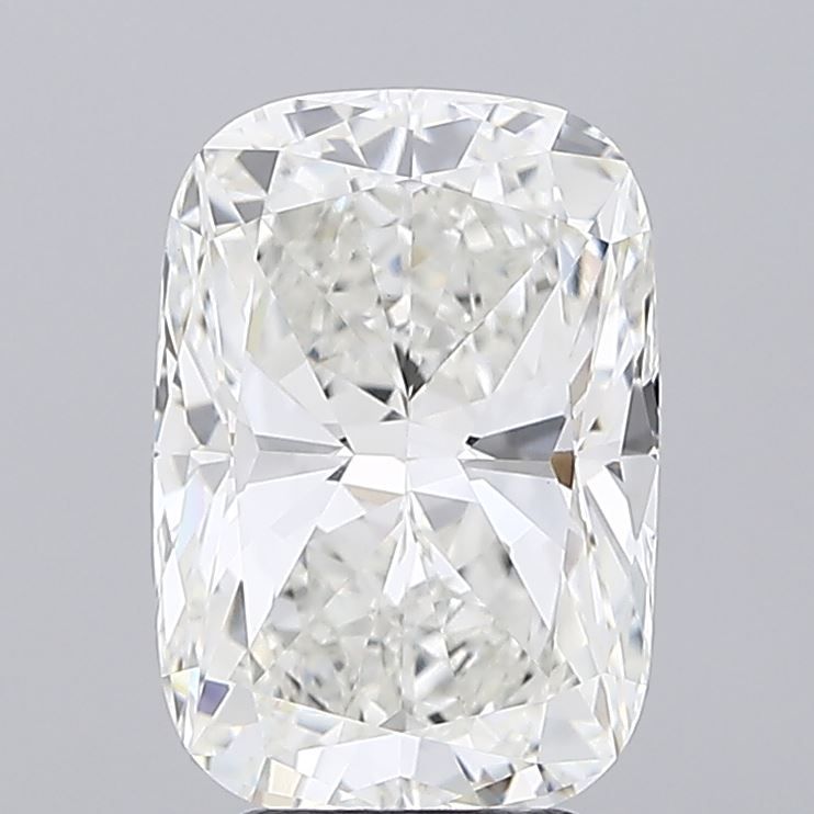 4.02 Carat Cushion Lab Diamond with  Cut Diamond in 14KT  view 1
