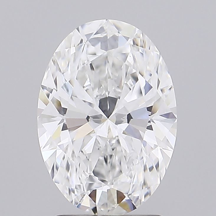 2.31 Carat Oval Lab Diamond with  Cut Diamond in 14KT  view 1
