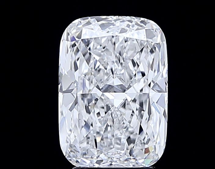 3.5 Carat Cushion Lab Diamond with  Cut Diamond in 14KT  view 1
