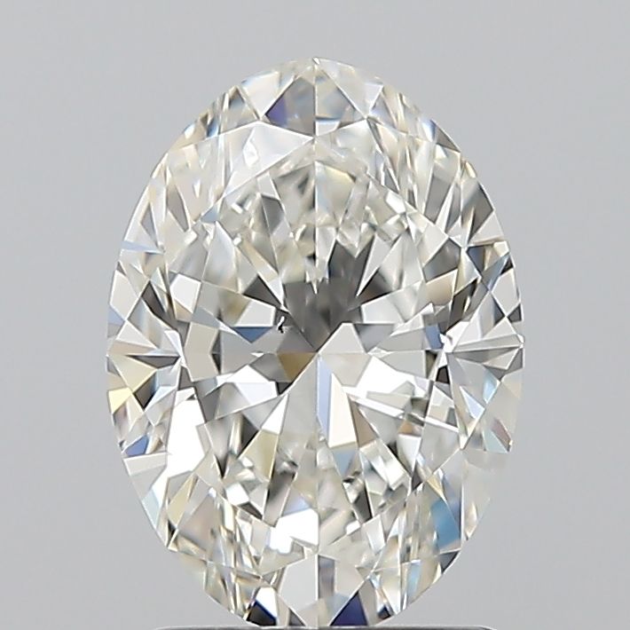 1.5 Carat Oval Natural Diamond with  Cut Diamond in 14KT  view 1
