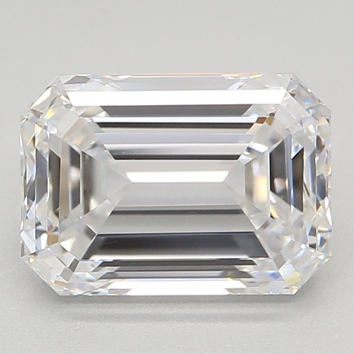 1.55 Carat Emerald Lab Diamond with  Cut Diamond in 14KT  view 1
