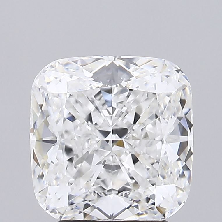 3.0 Carat Cushion Lab Diamond with  Cut Diamond in 14KT  view 1
