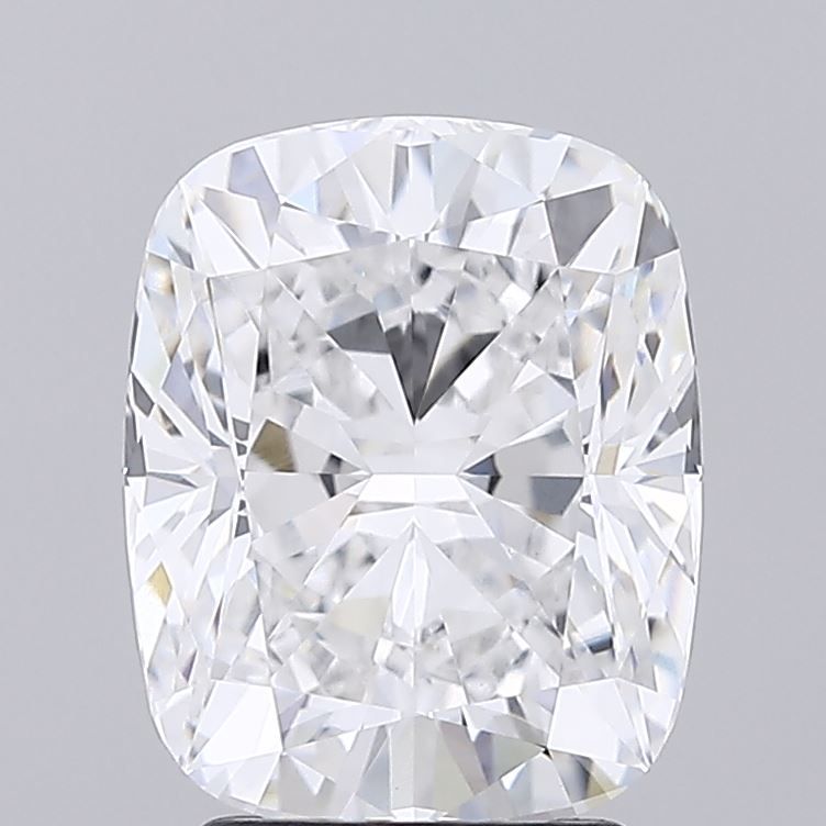 3.04 Carat Cushion Lab Diamond with  Cut Diamond in 14KT  view 1
