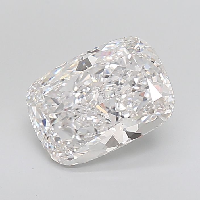 4.52 Carat Cushion Lab Diamond with  Cut Diamond in 14KT  view 1
