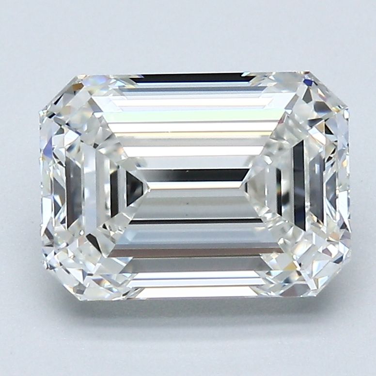 2.51 Carat Emerald Natural Diamond with  Cut Diamond in 14KT  view 1
