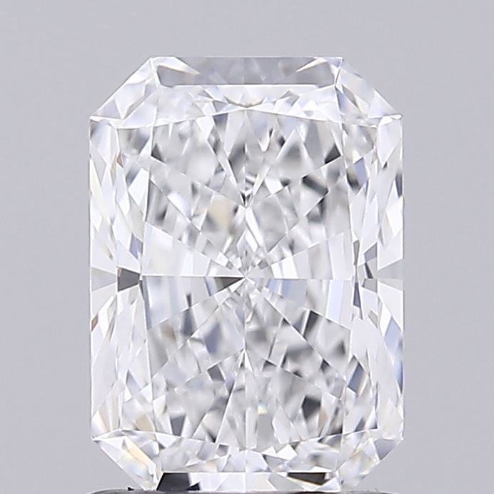 1.33 Carat Radiant Lab Diamond with  Cut Diamond in 14KT  view 1
