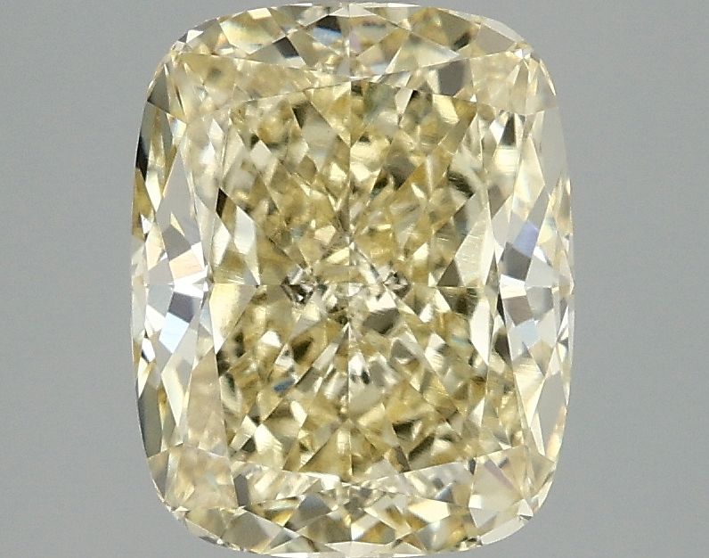 3.05 Carat Cushion Lab Diamond with  Cut Diamond in 14KT  view 1
