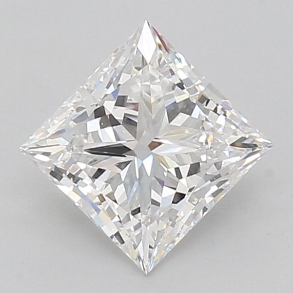 2.0 Carat Princess Lab Diamond with  Cut Diamond in 14KT  view 1
