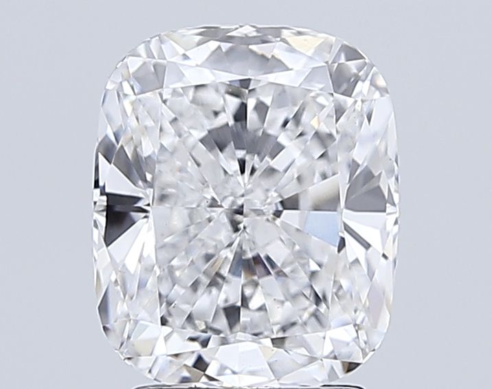 4.0 Carat Cushion Lab Diamond with  Cut Diamond in 14KT  view 1

