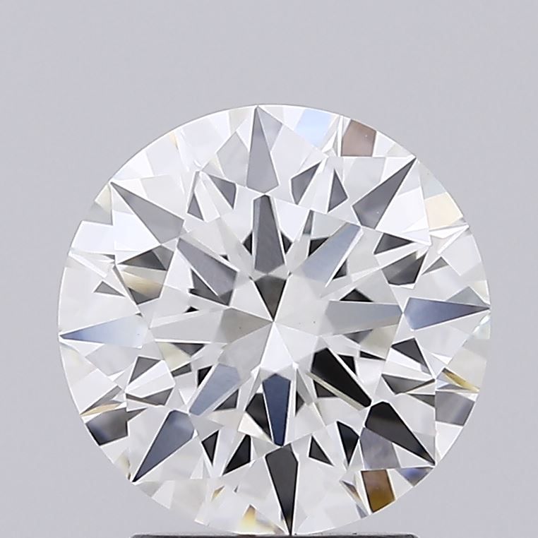2.04 Carat Round Lab Diamond with  Cut Diamond in 14KT  view 1
