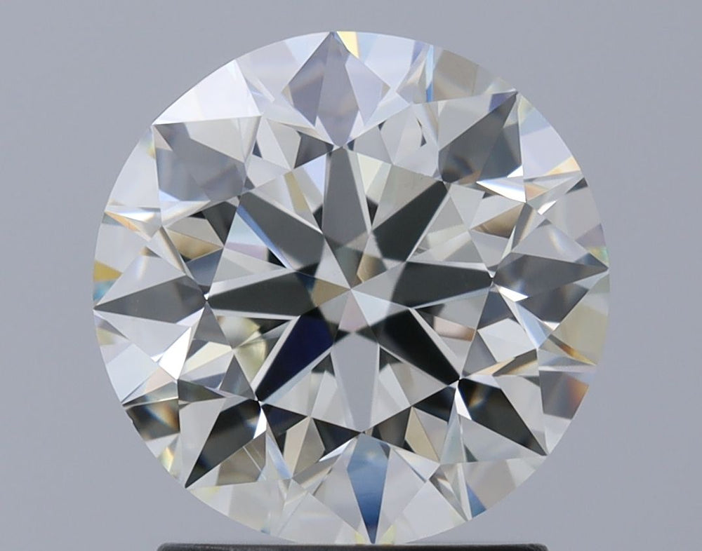 1.9 Carat Round Natural Diamond with  Cut Diamond in 14KT  view 1
