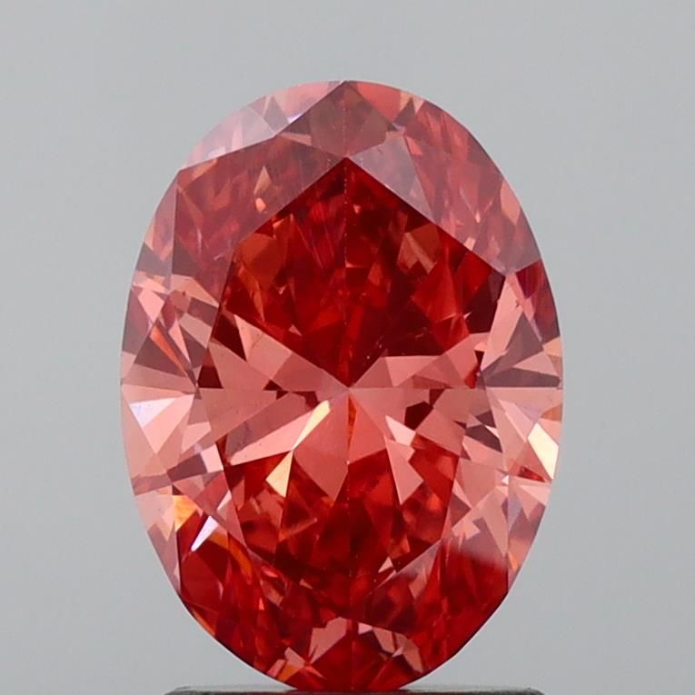 1.59 Carat Oval Lab Diamond with  Cut Diamond in 14KT  view 1
