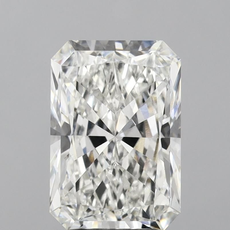 3.05 Carat Radiant Lab Diamond with  Cut Diamond in 14KT  view 1
