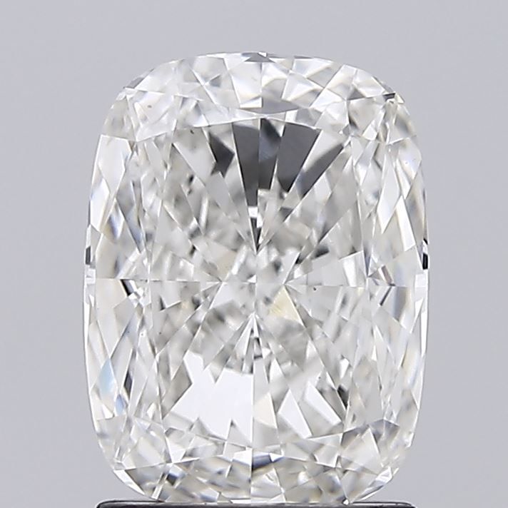 1.96 Carat Cushion Lab Diamond with  Cut Diamond in 14KT  view 1
