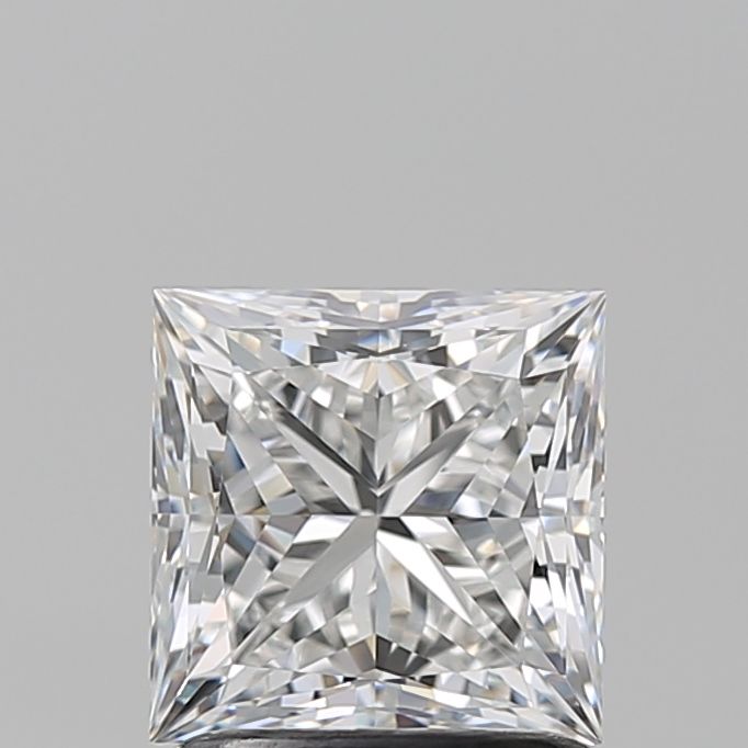 1.5 Carat Princess Natural Diamond with  Cut Diamond in 14KT  view 1
