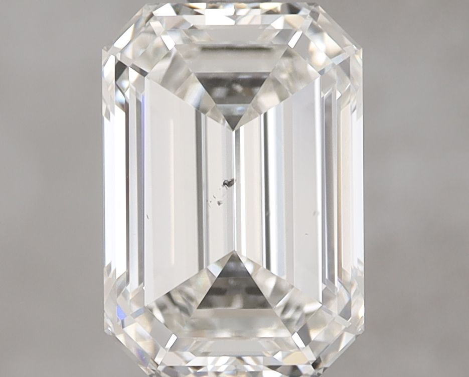 2.5 Carat Emerald Natural Diamond with  Cut Diamond in 14KT  view 1
