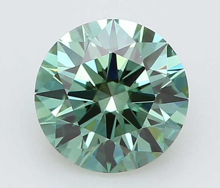 1.0 Carat Round Lab Diamond with  Cut Diamond in 14KT  view 1
