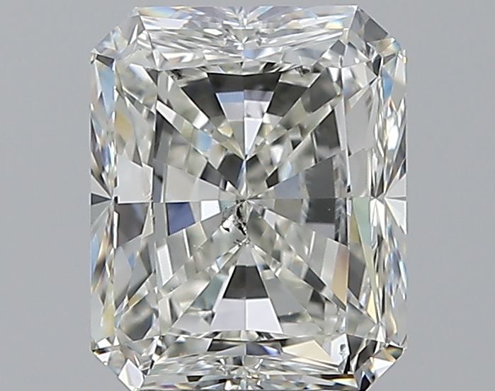 2.51 Carat Radiant Natural Diamond with  Cut Diamond in 14KT  view 1
