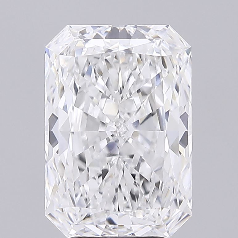 4.64 Carat Radiant Lab Diamond with  Cut Diamond in 14KT  view 1
