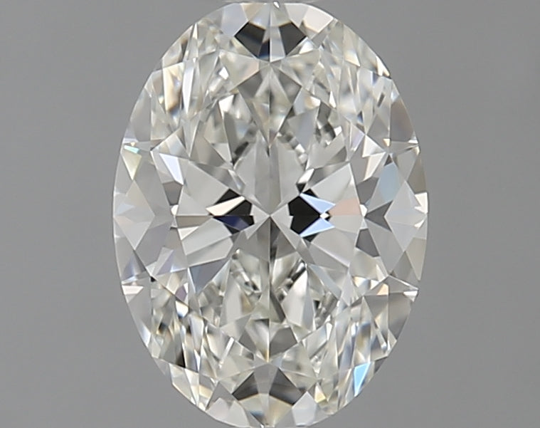 1.01 Carat Oval Natural Diamond with  Cut Diamond in 14KT  view 1
