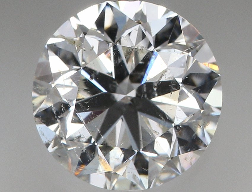 2.01 Carat Round Natural Diamond with  Cut Diamond in 14KT  view 1
