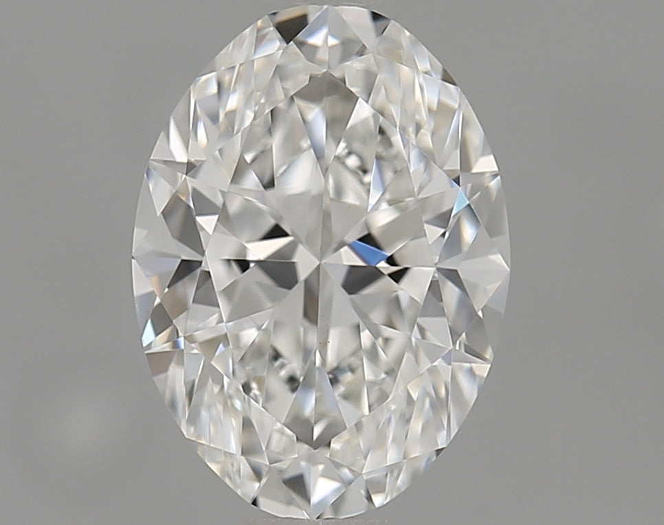 1.2 Carat Oval Natural Diamond with  Cut Diamond in 14KT  view 1
