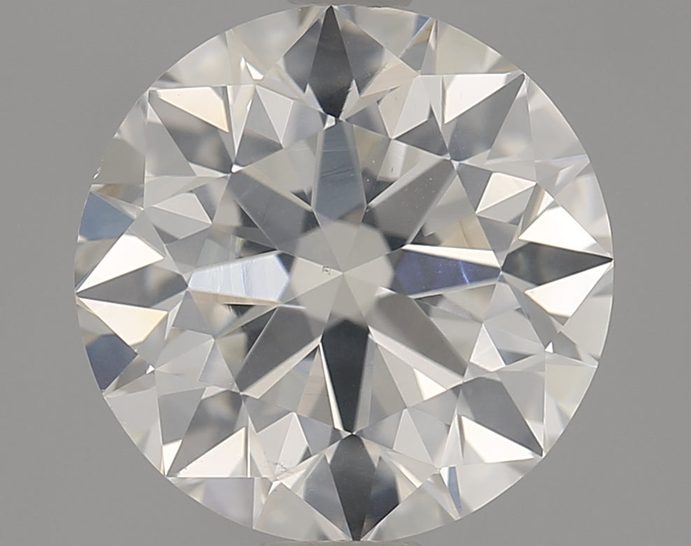 2.32 Carat Round Natural Diamond with  Cut Diamond in 14KT  view 1
