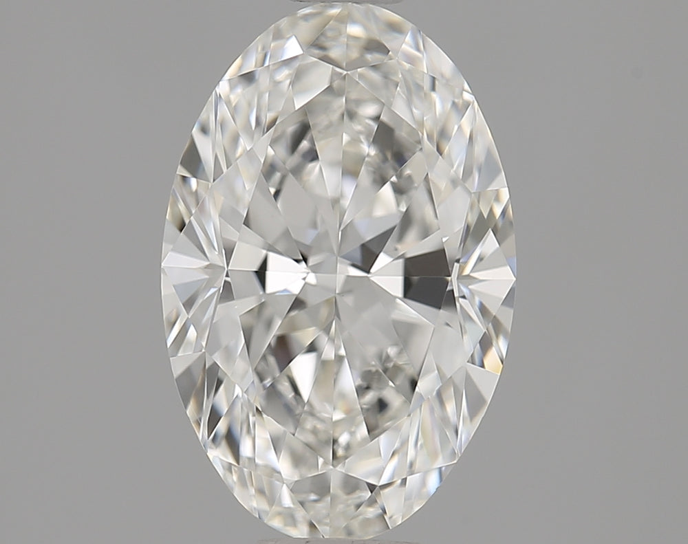 1.8 Carat Oval Natural Diamond with  Cut Diamond in 14KT  view 1
