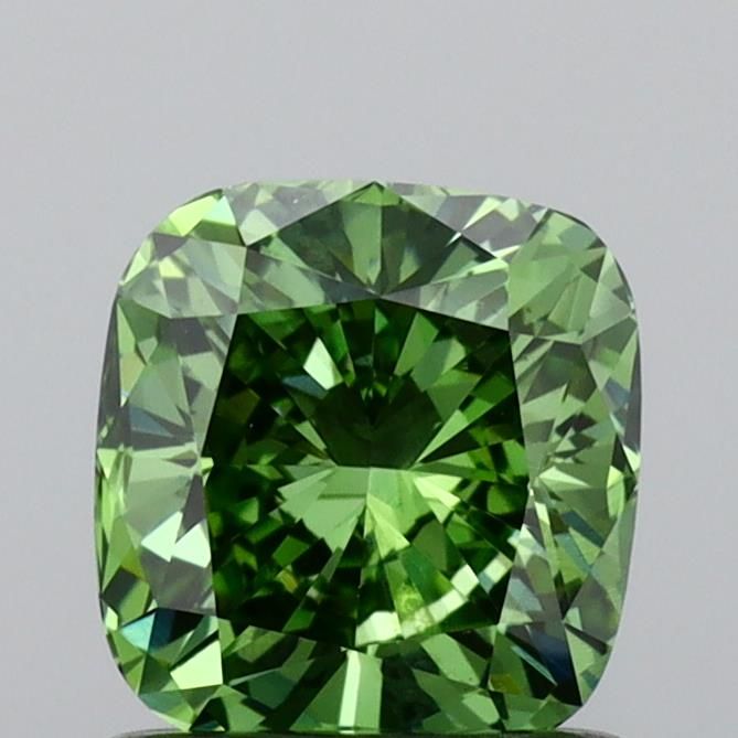 1.0 Carat Cushion Lab Diamond with  Cut Diamond in 14KT  view 1
