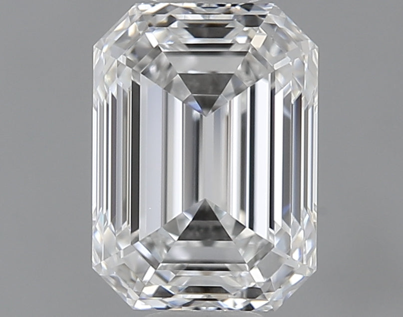 1.14 Carat Emerald Lab Diamond with  Cut Diamond in 14KT  view 1
