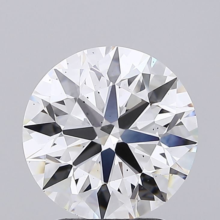 2.39 Carat Round Lab Diamond with  Cut Diamond in 14KT  view 1
