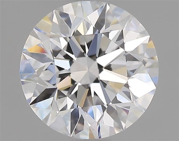 1.61 Carat Round Lab Diamond with  Cut Diamond in 14KT  view 1
