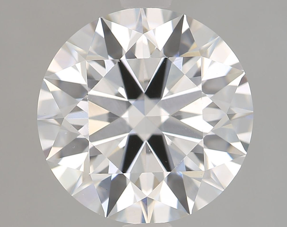3.07 Carat Round Lab Diamond with  Cut Diamond in 14KT  view 1
