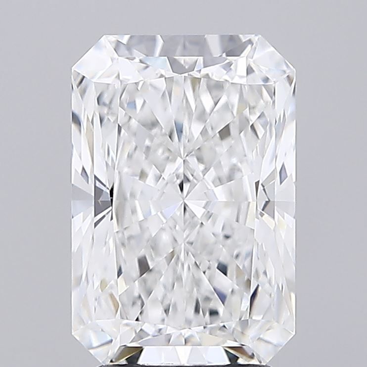 3.05 Carat Radiant Lab Diamond with  Cut Diamond in 14KT  view 1
