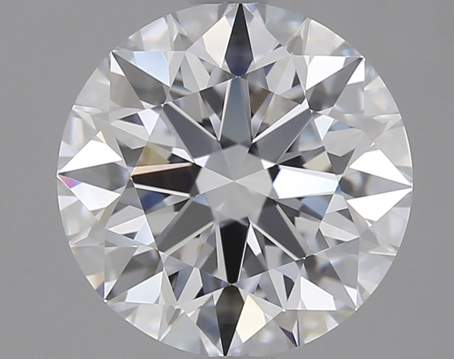 2.26 Carat Round Lab Diamond with  Cut Diamond in 14KT  view 1
