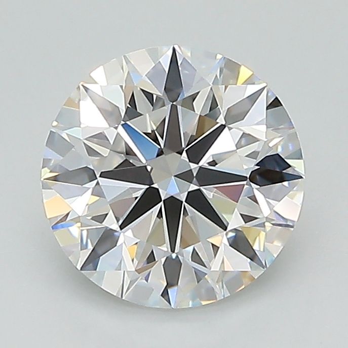 1.51 Carat Round Lab Diamond with  Cut Diamond in 14KT  view 1
