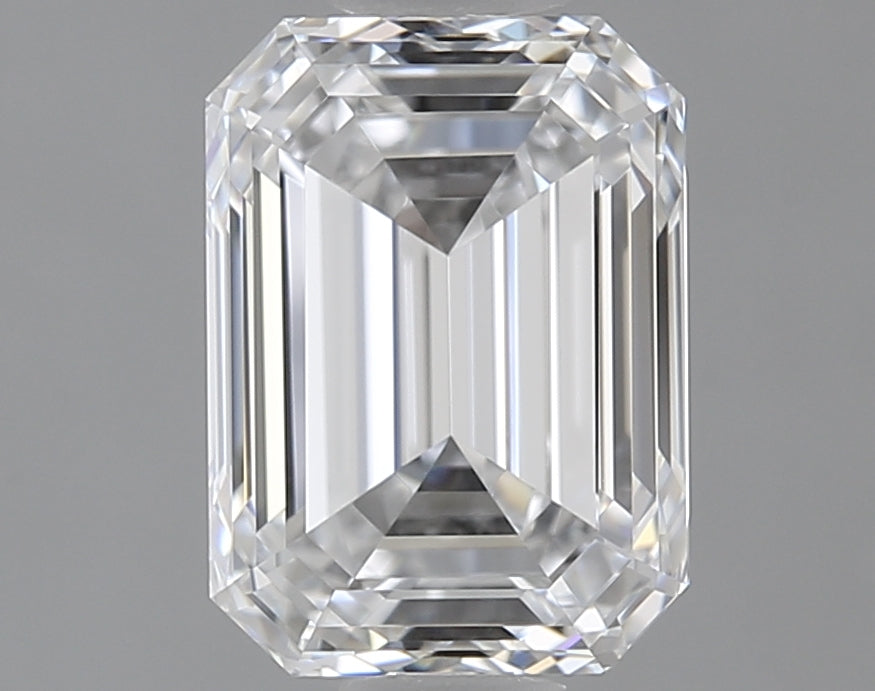 1.9 Carat Emerald Lab Diamond with  Cut Diamond in 14KT  view 1
