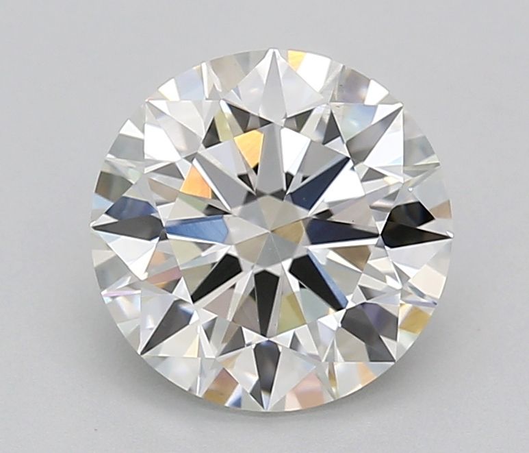 2.64 Carat Round Lab Diamond with  Cut Diamond in 14KT  view 1
