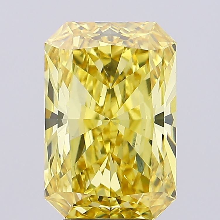 5.04 Carat Radiant Lab Diamond with  Cut Diamond in 14KT  view 1
