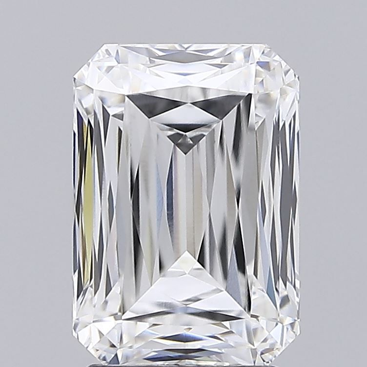 2.76 Carat Radiant Lab Diamond with  Cut Diamond in 14KT  view 1
