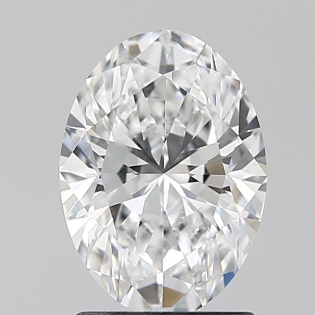 1.53 Carat Oval Lab Diamond with  Cut Diamond in 14KT  view 1
