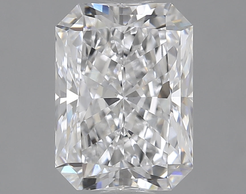 1.9 Carat Radiant Lab Diamond with  Cut Diamond in 14KT  view 1
