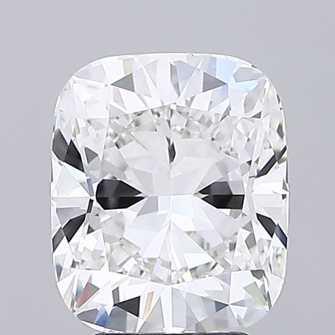 3.72 Carat Cushion Lab Diamond with  Cut Diamond in 14KT  view 1

