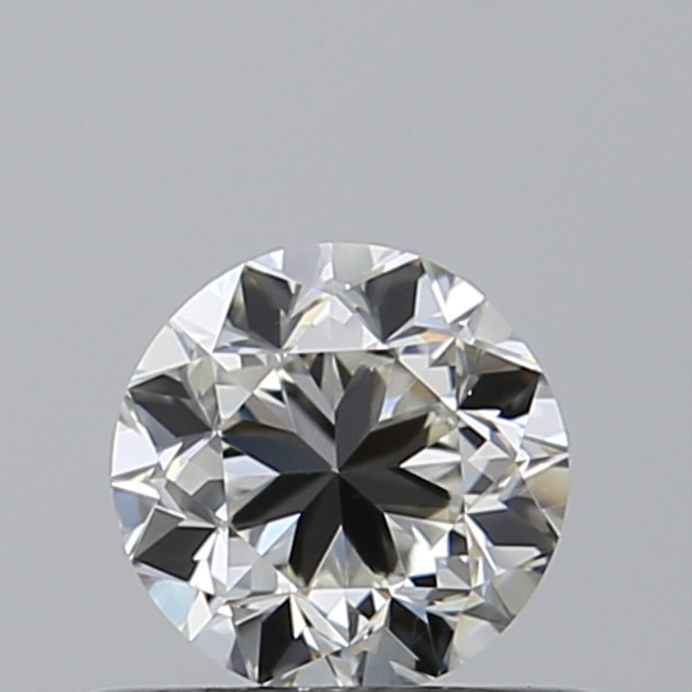 0.5 Carat Round Natural Diamond with  Cut Diamond in 14KT  view 1
