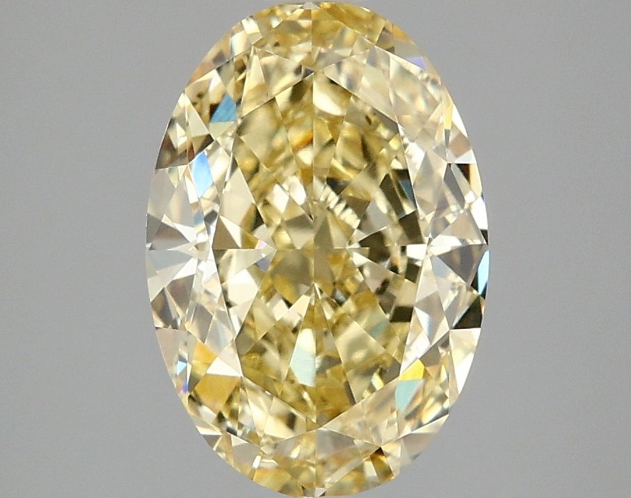 3.1 Carat Oval Lab Diamond with  Cut Diamond in 14KT  view 1

