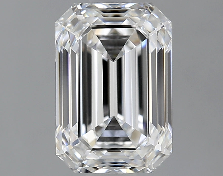 1.63 Carat Emerald Lab Diamond with  Cut Diamond in 14KT  view 1
